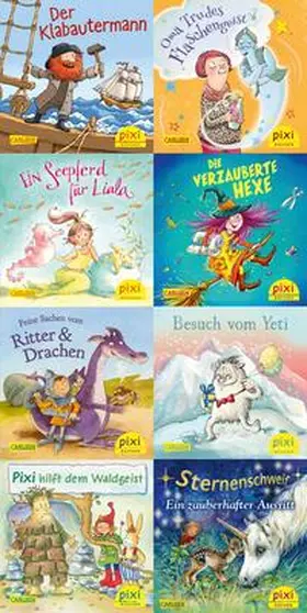 Nettingsmeier / Paulsen / Himmel |  Pixi-8er-Set 255: Nixe, Drache, Flaschengeist (8x1 Exemplar) | Buch |  Sack Fachmedien