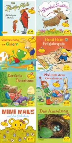diverse |  Pixi -Serie Nr. 221: Pixi mit Hasen und Hühnern und Stickern (8x8 Exemplare) | Buch |  Sack Fachmedien