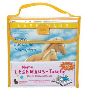 Walbrecker / Butschkow / Schneider |  LESEMAUS: Meine Lesemaus-Tasche – Pferde, Tiere, Abenteuer | Buch |  Sack Fachmedien