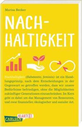 Becker | Carlsen Klartext: Nachhaltigkeit | Buch | 978-3-551-32081-0 | sack.de