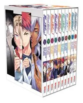 Tsukuda / Saeki / Morisaki | Food Wars - Shokugeki No Soma, Bände 21-30 im Sammelschuber mit Extra | Medienkombination | 978-3-551-77758-4 | www.sack.de