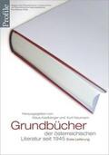 Amann / Kastberger / Braun |  Grundbücher der österreichischen Literatur seit 1945 | Buch |  Sack Fachmedien