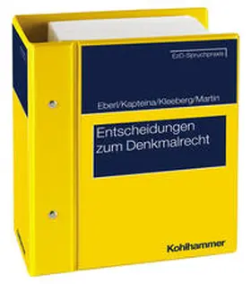 Eberl / Kapteina / Koehl |  Entscheidungen zum Denkmalrecht | Loseblattwerk |  Sack Fachmedien