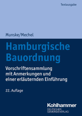 Munske / Mechel / Alexejew | Hamburgische Bauordnung | Buch | 978-3-555-02026-6 | sack.de