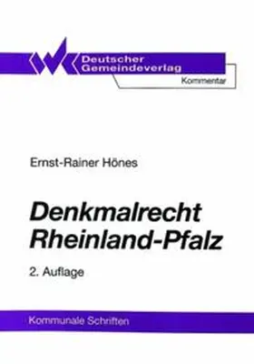 Hönes |  Denkmalrecht Rheinland-Pfalz | Buch |  Sack Fachmedien