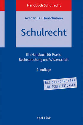 Avenarius / Hanschmann |  Schulrecht | Buch |  Sack Fachmedien