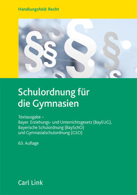 Schulordnung für die Gymnasien | Buch | 978-3-556-09855-4 | sack.de
