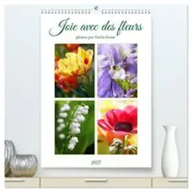 CALVENDO / Kruse |  Joie avec des fleurs (Calendrier mural haut de gamme 2027 DIN A2 horizontal), CALVENDO calendrier mensuel | Sonstiges |  Sack Fachmedien