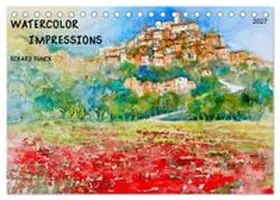 CALVENDO / Funck |  WATERCOLOR IMPRESSIONS (Desk Calendar 2027 DIN A5 landscape), CALVENDO 12 Month DeskCalendar | Sonstiges |  Sack Fachmedien