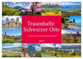 CALVENDO / Kramer |  Traumhafte Schweizer Orte (Tischkalender 2027 DIN A5 quer), CALVENDO Monatskalender | Sonstiges |  Sack Fachmedien