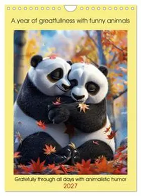 CALVENDO / Ruebsamen |  A year of greatfullness with funny animals (Wall Calendar 2027 DIN A4 portrait), CALVENDO 12 Month Wall Calendar | Sonstiges |  Sack Fachmedien