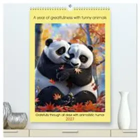 CALVENDO / Ruebsamen |  A year of greatfullness with funny animals (High Quality Premium Wall Calendar 2027 DIN A2 portrait),CALVENDO 12 Month Wall Calendar | Sonstiges |  Sack Fachmedien