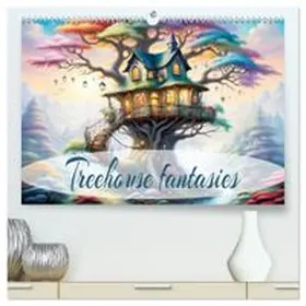 CALVENDO / Djeric |  Treehouse fantasies (High Quality Premium Wall Calendar 2027 DIN A2 landscape),CALVENDO 12 Month Wall Calendar | Sonstiges |  Sack Fachmedien