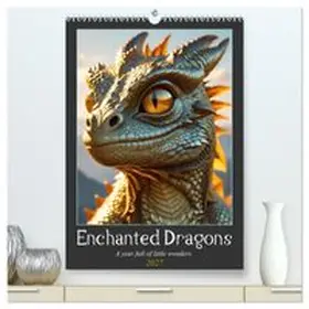 CALVENDO / Luedke |  Enchanted Dragons: A year full of little wonders (High Quality Premium Wall Calendar 2027 DIN A2 portrait),CALVENDO 12 Month Wall Calendar | Sonstiges |  Sack Fachmedien