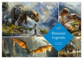 CALVENDO / Waurick |  Dinosaur Legends (Wall Calendar 2027 DIN A2 landscape), CALVENDO 12 Month Wall Calendar | Sonstiges |  Sack Fachmedien
