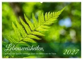 CALVENDO / Rohde |  Lebensweisheiten, motivierende Sprüche und kluge Zitate mit Bildern der Natur (Wandkalender 2027 DIN A2 quer), CALVENDO Monatskalender | Sonstiges |  Sack Fachmedien