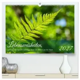 CALVENDO / Rohde |  Lebensweisheiten, motivierende Sprüche und kluge Zitate mit Bildern der Natur (hochwertiger Premium Wandkalender 2027 DIN A2 quer), Kunstdruck in Hochglanz | Sonstiges |  Sack Fachmedien