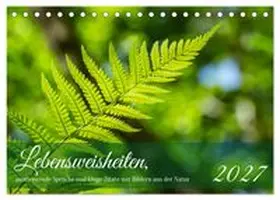 CALVENDO / Rohde |  Lebensweisheiten, motivierende Sprüche und kluge Zitate mit Bildern der Natur (Tischkalender 2027 DIN A5 quer), CALVENDO Monatskalender | Sonstiges |  Sack Fachmedien