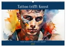 CALVENDO / Tapper |  Tattoo trifft Kunst (Wandkalender 2027 DIN A2 quer), CALVENDO Monatskalender | Sonstiges |  Sack Fachmedien