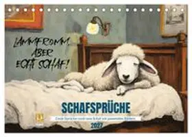 CALVENDO / Löwer |  Schafsprüche (Tischkalender 2027 DIN A5 quer), CALVENDO Monatskalender | Sonstiges |  Sack Fachmedien