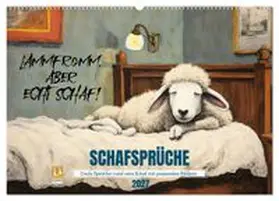 CALVENDO / Löwer |  Schafsprüche (Wandkalender 2027 DIN A2 quer), CALVENDO Monatskalender | Sonstiges |  Sack Fachmedien