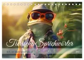 CALVENDO / Tapper |  Tierische Sprichwörter (Tischkalender 2027 DIN A5 quer), CALVENDO Monatskalender | Sonstiges |  Sack Fachmedien