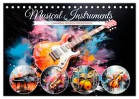 CALVENDO / Viola | Musical Instruments CHARMING MODERN PRESENTATION (Desk Calendar 2027 DIN A5 landscape), CALVENDO 12 Month DeskCalendar | Sonstiges | 978-3-569-22719-4 | www.sack.de
