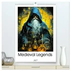 CALVENDO / Jaszke JBJart |  Medieval Legends (High Quality Premium Wall Calendar 2027 DIN A2 portrait),CALVENDO 12 Month Wall Calendar | Sonstiges |  Sack Fachmedien