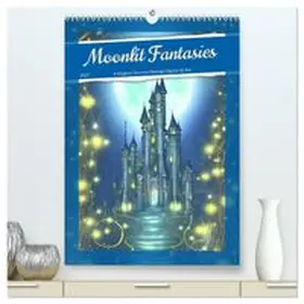 CALVENDO / aka stine1 |  Moonlit Fantasies (High Quality Premium Wall Calendar 2027 DIN A2 portrait),CALVENDO 12 Month Wall Calendar | Sonstiges |  Sack Fachmedien
