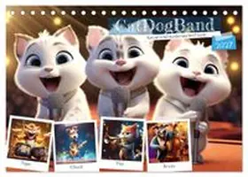 CALVENDO / Löwer |  CatDogBand (Tischkalender 2027 DIN A5 quer), CALVENDO Monatskalender | Sonstiges |  Sack Fachmedien