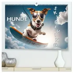 CALVENDO / Rohr |  Hunde Skydiving (hochwertiger Premium Wandkalender 2027 DIN A2 quer), Kunstdruck in Hochglanz | Sonstiges |  Sack Fachmedien