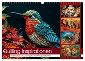 CALVENDO / Waurick |  Quilling Inspirationen (Wandkalender 2027 DIN A3 quer), CALVENDO Monatskalender | Sonstiges |  Sack Fachmedien