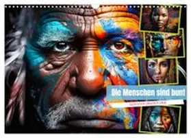 CALVENDO / Meutzner |  Die Menschen sind bunt (Wandkalender 2027 DIN A3 quer), CALVENDO Monatskalender | Sonstiges |  Sack Fachmedien