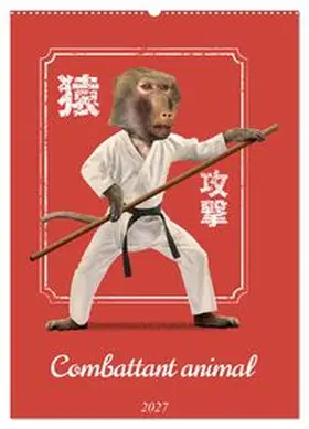 CALVENDO / Schmidt |  Combattant animal (Calendrier mural 2027 DIN A2 horizontal), CALVENDO calendrier mensuel | Sonstiges |  Sack Fachmedien