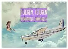 CALVENDO / Brunner-Klaus |  Fliegen, Fliegen - humorvolle Montagen (Wandkalender 2027 DIN A3 quer), CALVENDO Monatskalender | Sonstiges |  Sack Fachmedien