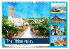 CALVENDO / Frost |  The Rhine valley - From Koblenz to Mainz in watercolours (Wall Calendar 2027 DIN A3 landscape), CALVENDO 12 Month Wall Calendar | Sonstiges |  Sack Fachmedien