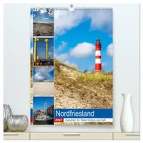 CALVENDO / Wolff |  Nordfriesland, Zwischen St. Peter Ording und Sylt (hochwertiger Premium Wandkalender 2027 DIN A2 hoch), Kunstdruck in Hochglanz | Sonstiges |  Sack Fachmedien