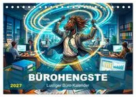 CALVENDO / Frost |  Bürohengste - Lustiger Büro-Kalender (Tischkalender 2027 DIN A5 quer), CALVENDO Monatskalender | Sonstiges |  Sack Fachmedien