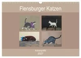 CALVENDO / Busch | Flensburger Katzen (Wandkalender 2027 DIN A3 quer), CALVENDO Monatskalender | Sonstiges | 978-3-569-71082-5 | www.sack.de