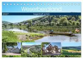 CALVENDO / Becker |  Weserbergland - sagenhaft schön (Tischkalender 2027 DIN A5 quer), CALVENDO Monatskalender | Sonstiges |  Sack Fachmedien