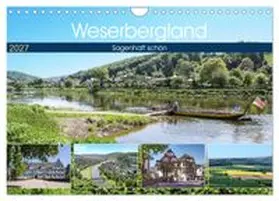CALVENDO / Becker |  Weserbergland - sagenhaft schön (Wandkalender 2027 DIN A4 quer), CALVENDO Monatskalender | Sonstiges |  Sack Fachmedien
