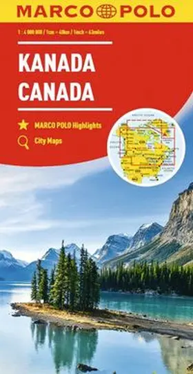  MARCO POLO Kontinentalkarte Kanada 1:4 Mio. | Sonstiges |  Sack Fachmedien