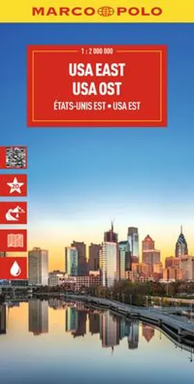  MARCO POLO Reisekarte USA Ost 1:2 Mio. | Sonstiges |  Sack Fachmedien