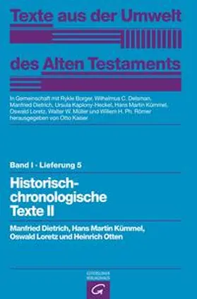 Otten / Dietrich / Loretz |  Historisch-chronologische Texte II | Buch |  Sack Fachmedien
