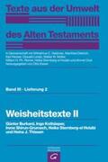 Günter / Kottsieper / Shirun-Grumach |  Weisheitstexte II | Buch |  Sack Fachmedien