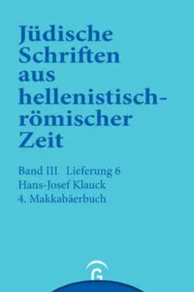 Klauck |  4.  Makkabäerbuch | Buch |  Sack Fachmedien