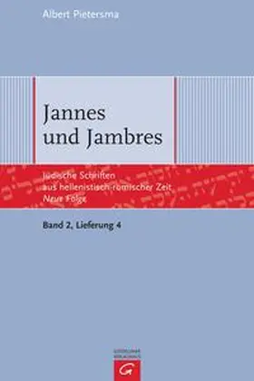 Pietersma |  Jannes und Jambres | Buch |  Sack Fachmedien