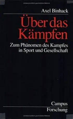 Binhack |  Über das Kämpfen | Buch |  Sack Fachmedien