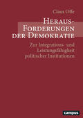 Offe |  Offe: Herausforderungen d. Demokr. | Buch |  Sack Fachmedien