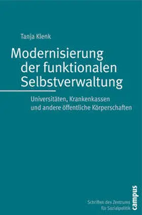 Klenk |  Modernisierung der funktionalen Selbstverwaltung | Buch |  Sack Fachmedien